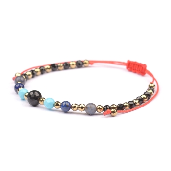 Bransoletka celebrytka TURMALIN + znak zodiaku STRZELEC zodiak